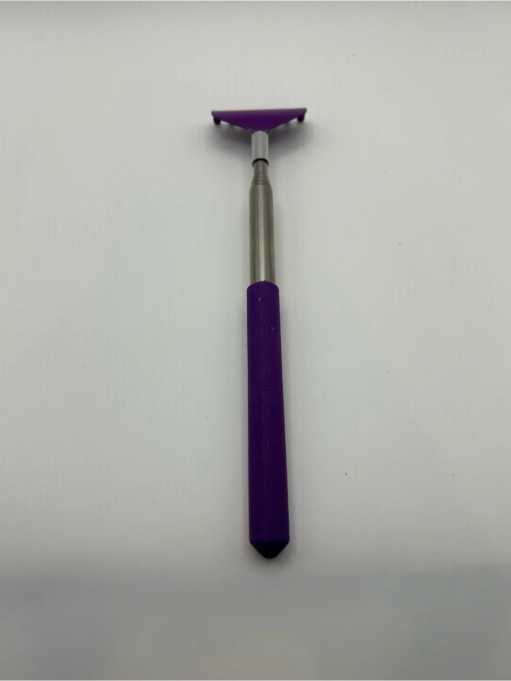 Purple Telescoping Back Scratcher Stainless Steel Comfort Grip